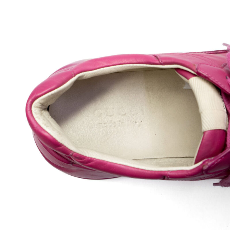 Gucci Rhyton Pink Low Trainers Shoes Size 9.5 #63765