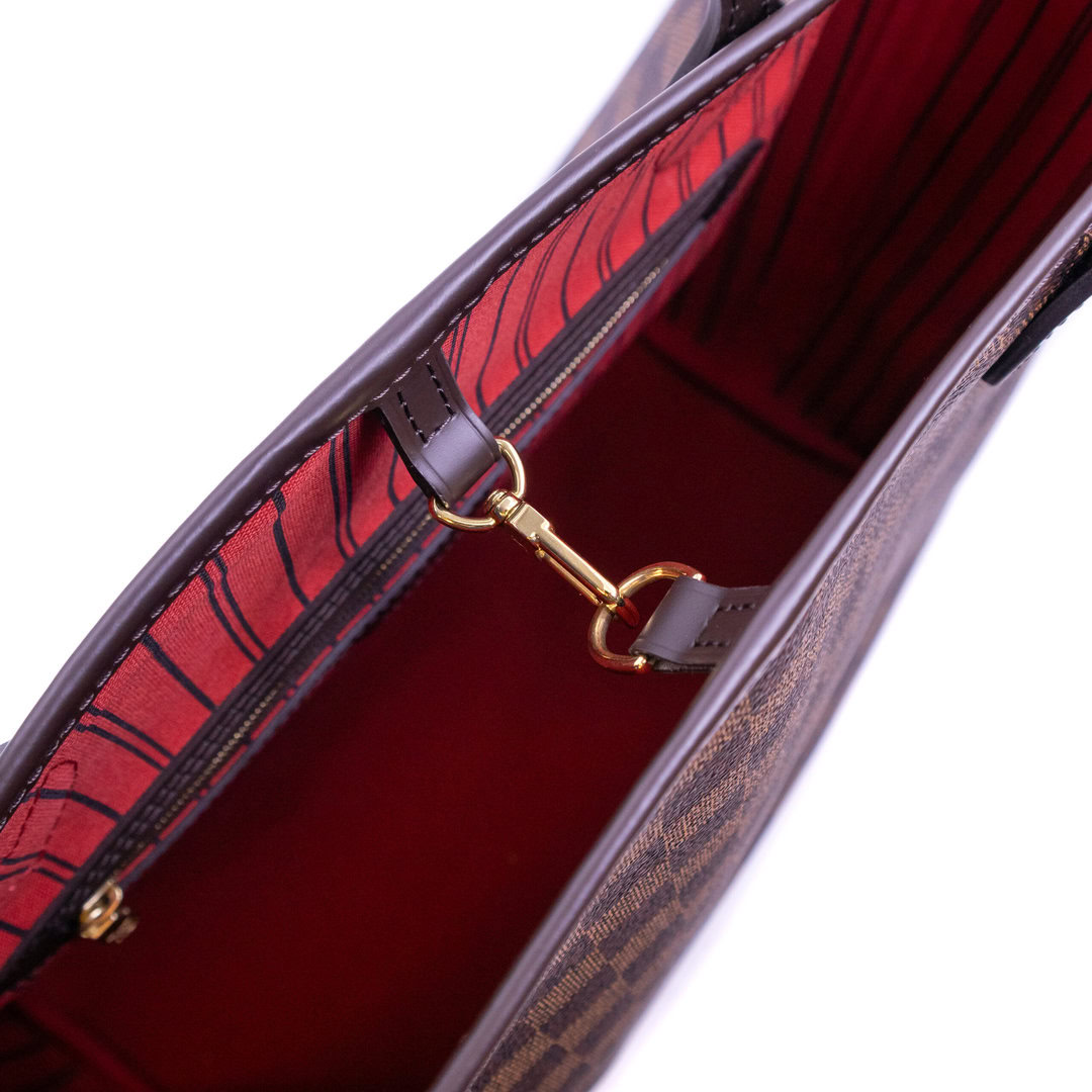 Louis Vuitton Neverfull MM Ebene Handbag Cherry N41358 Dustbag