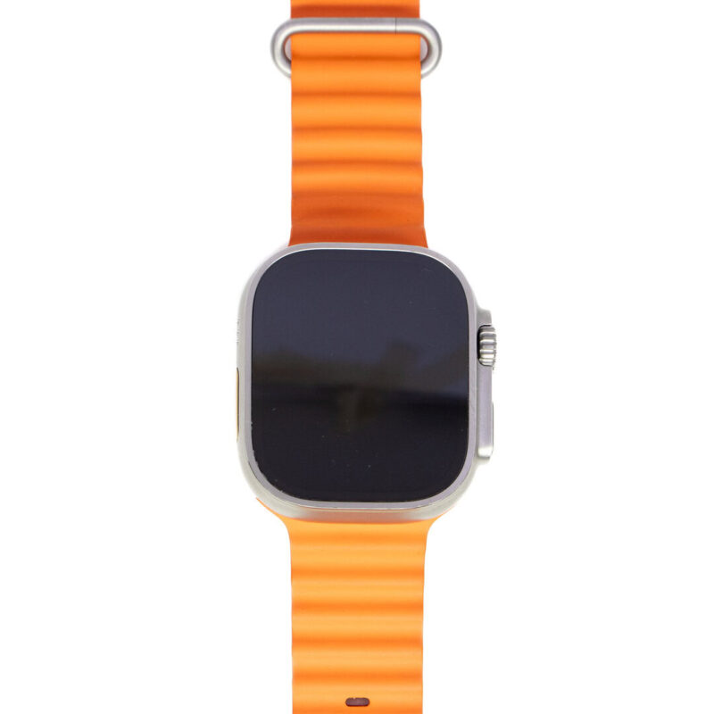 Apple Ultra 2 GPS + Cellular 49mm Watch - Titanium Case Orange Ocean Band A2986 #64072