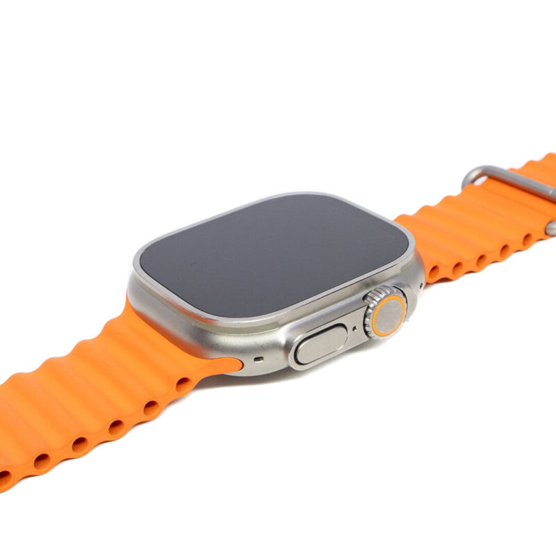 Apple Ultra 2 GPS + Cellular 49mm Watch - Titanium Case Orange Ocean Band A2986 #64072