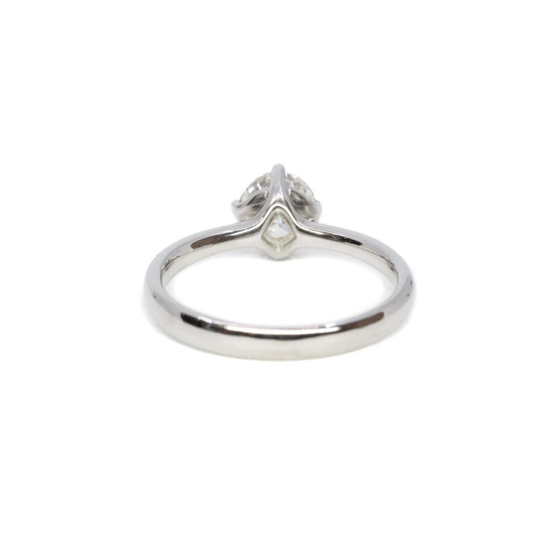 18ct White Gold Solitaire Diamond 0.71CT I/VS1 GIA Ring Val $8650 Size J1/2 #63914