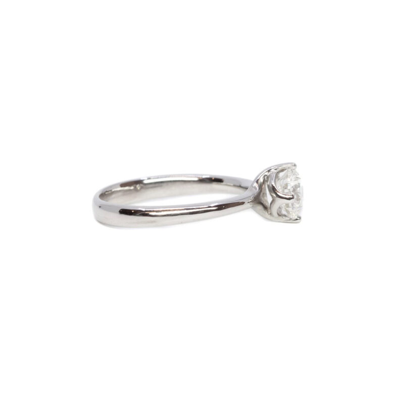 18ct White Gold Solitaire Diamond 0.71CT I/VS1 GIA Ring Val $8650 Size J1/2 #63914