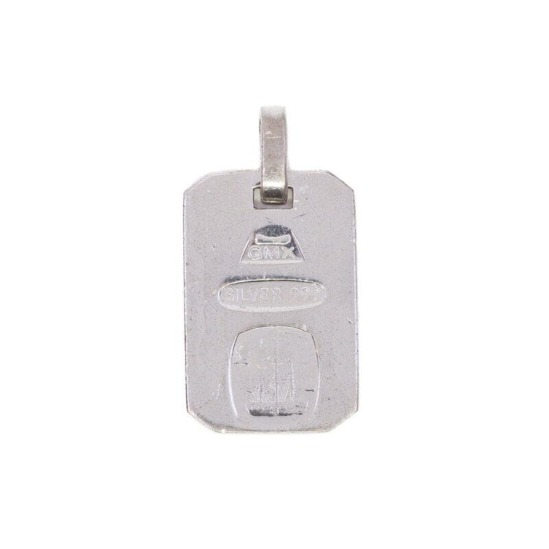 Fine Silver 999 Bar Pendant GMX #7138-6