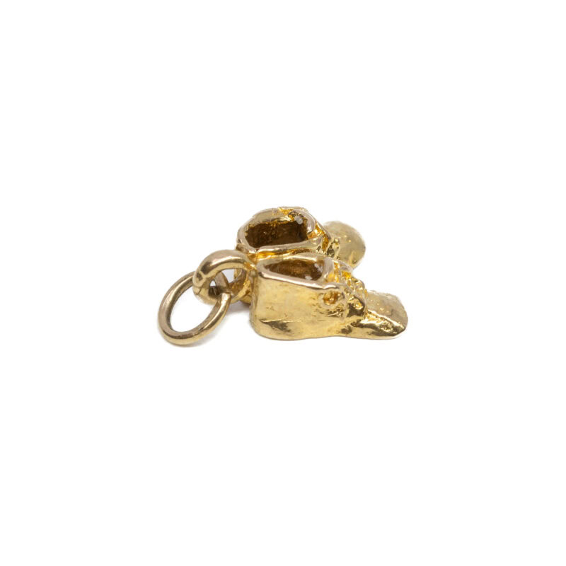 9ct Yellow Gold Booties Shoes Charm #59637-9