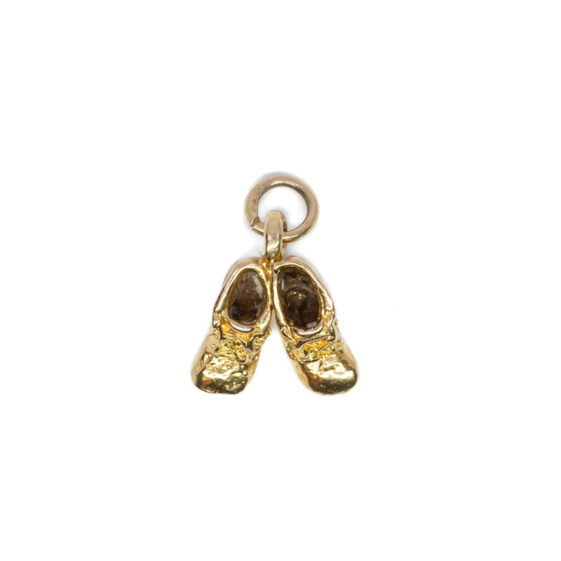 9ct Yellow Gold Booties Shoes Charm #59637-9