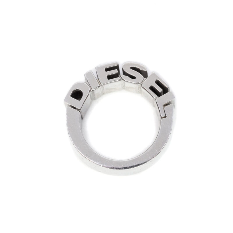 Diesel Stainless Steel Wide Men's Ring Size O #63144