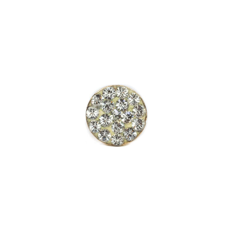 Single 9ct Yellow Gold Cubic Zirconia Cluster Stud Earring #63142