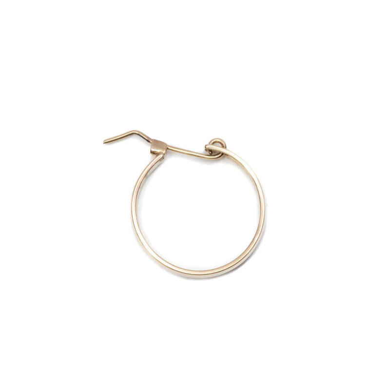 Single 9ct Yellow Gold Hoop Earring #63441