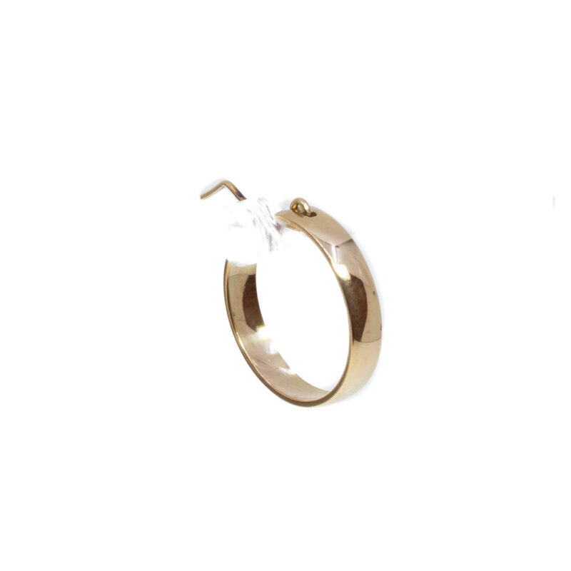 Single 9ct Yellow Gold Hoop Earring #63441