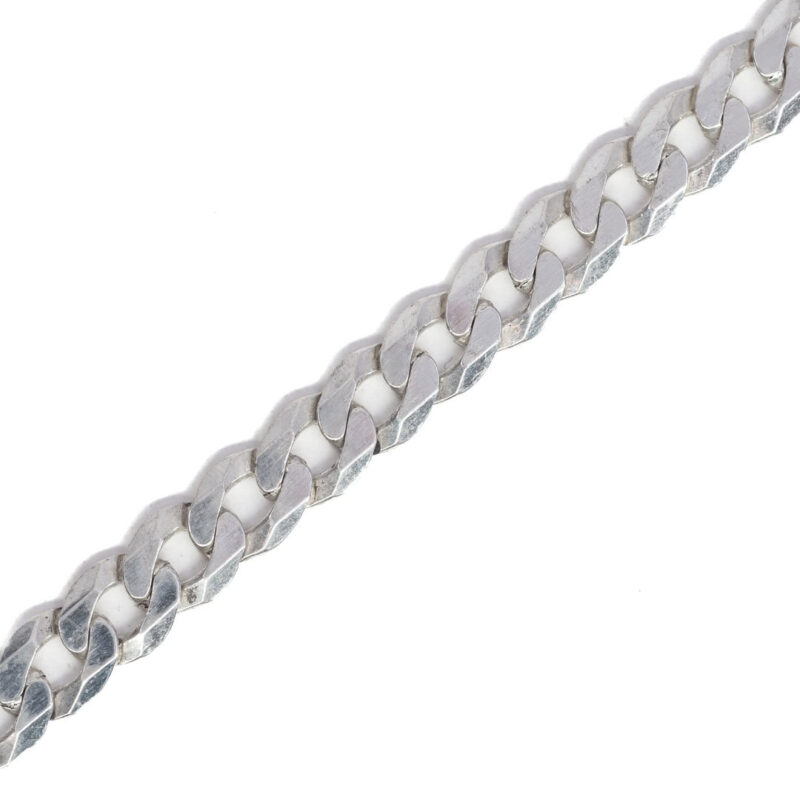 Sterling Silver Curb Link Chain Necklace #63921