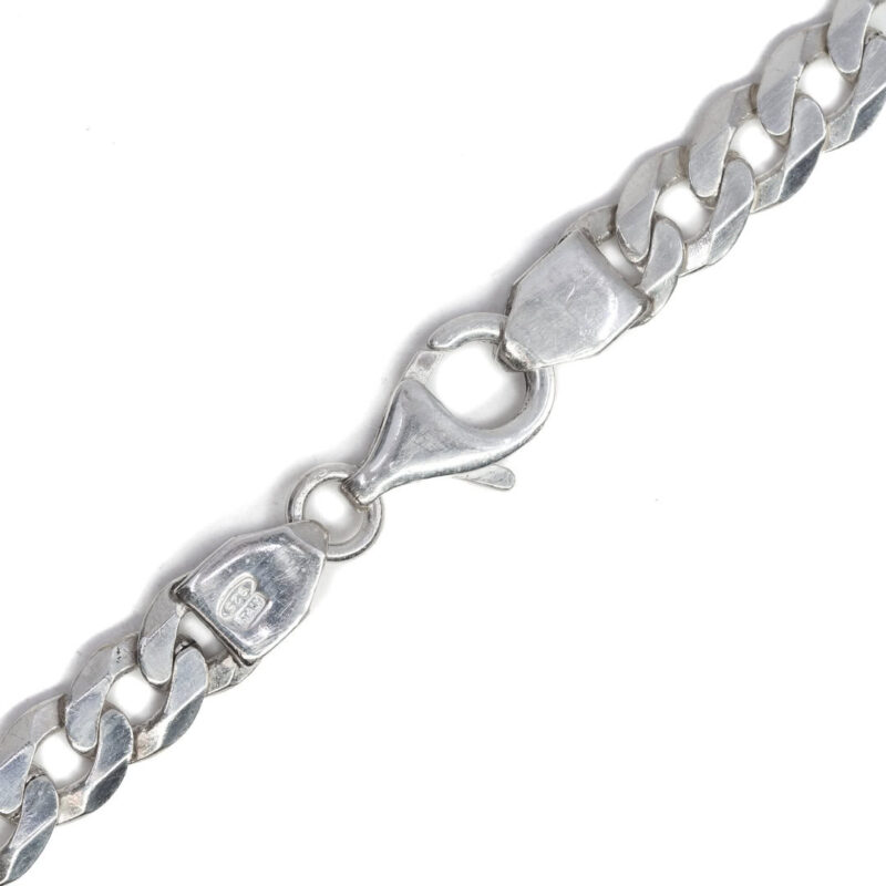 Sterling Silver Curb Link Chain Necklace #63921