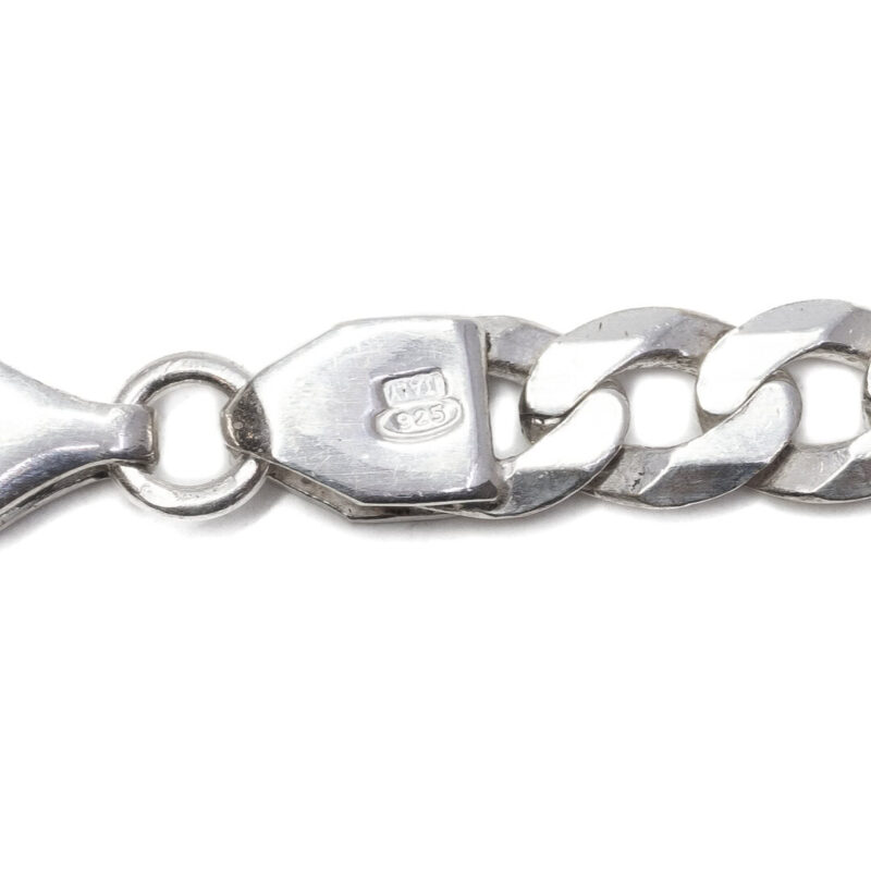 Sterling Silver Curb Link Chain Necklace #63921