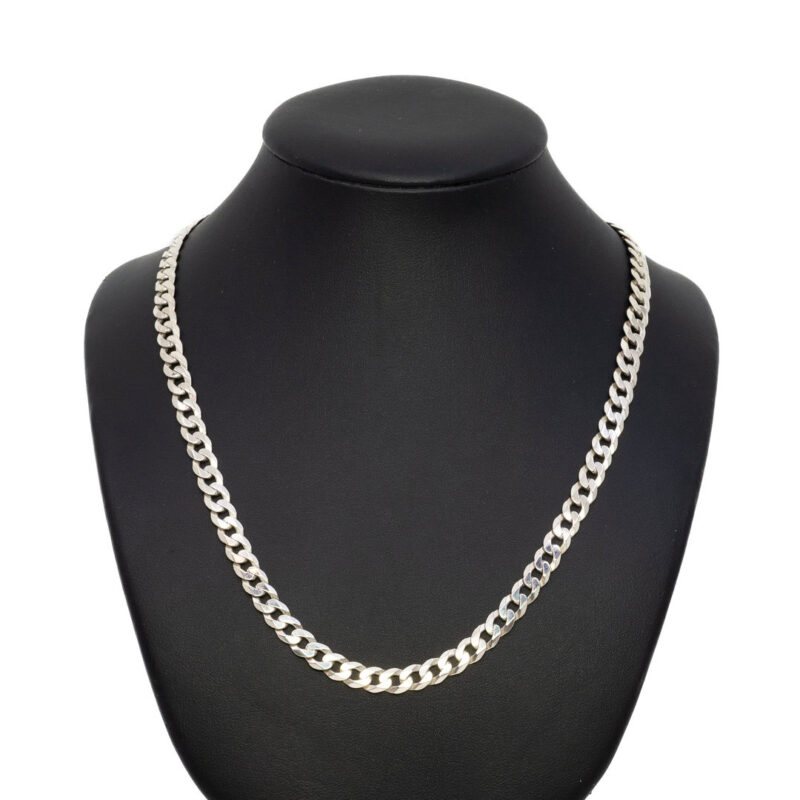 Sterling Silver Curb Link Chain Necklace #63921