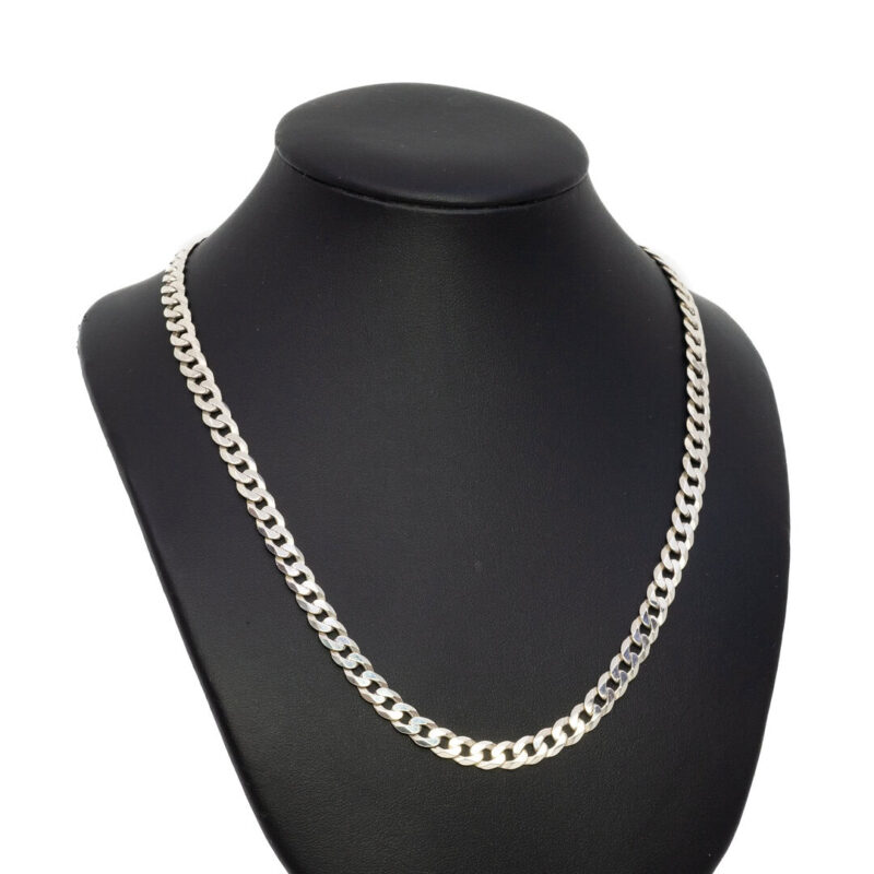 Sterling Silver Curb Link Chain Necklace #63921