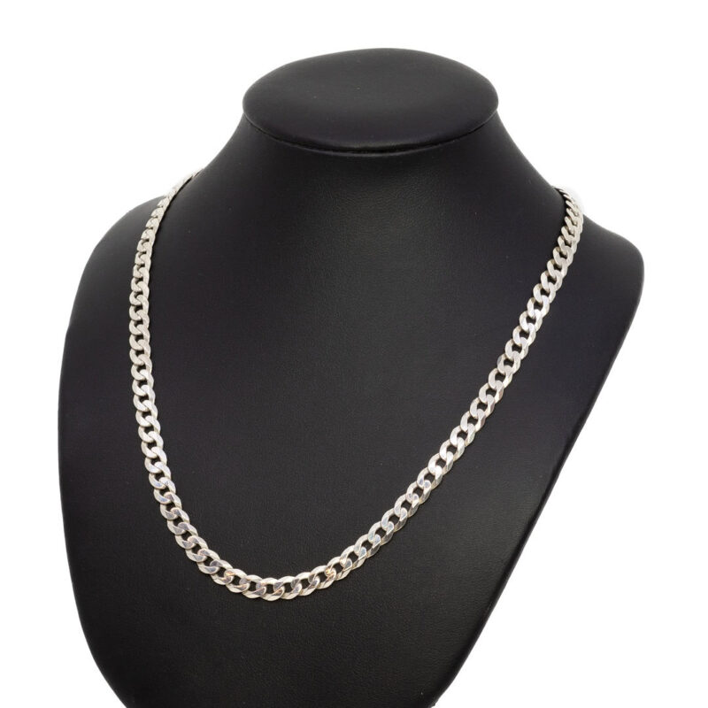 Sterling Silver Curb Link Chain Necklace #63921