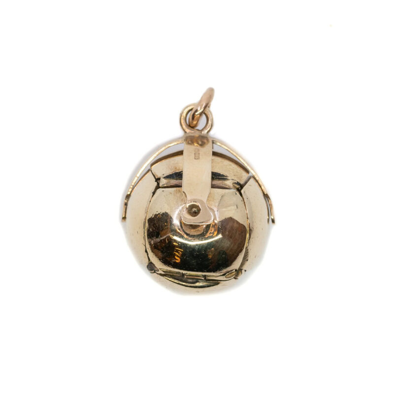 Vintage Masonic Orb Pendant in 9ct Yellow Gold & Gold Plated Silver #63649