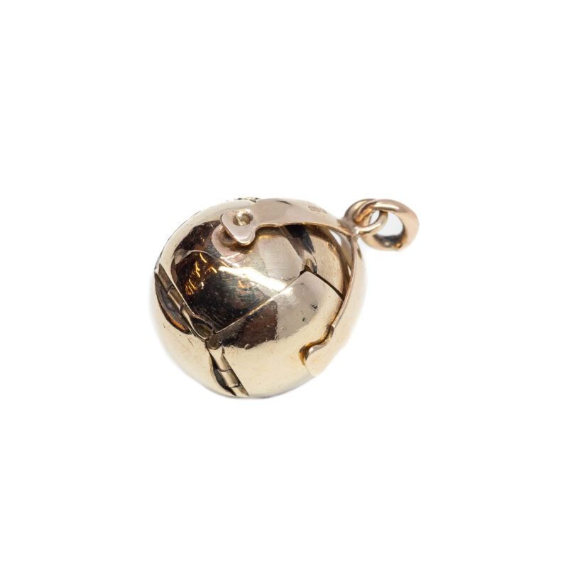 Vintage Masonic Orb Pendant in 9ct Yellow Gold & Gold Plated Silver #63649