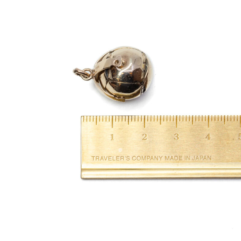 Vintage Masonic Orb Pendant in 9ct Yellow Gold & Gold Plated Silver #63649