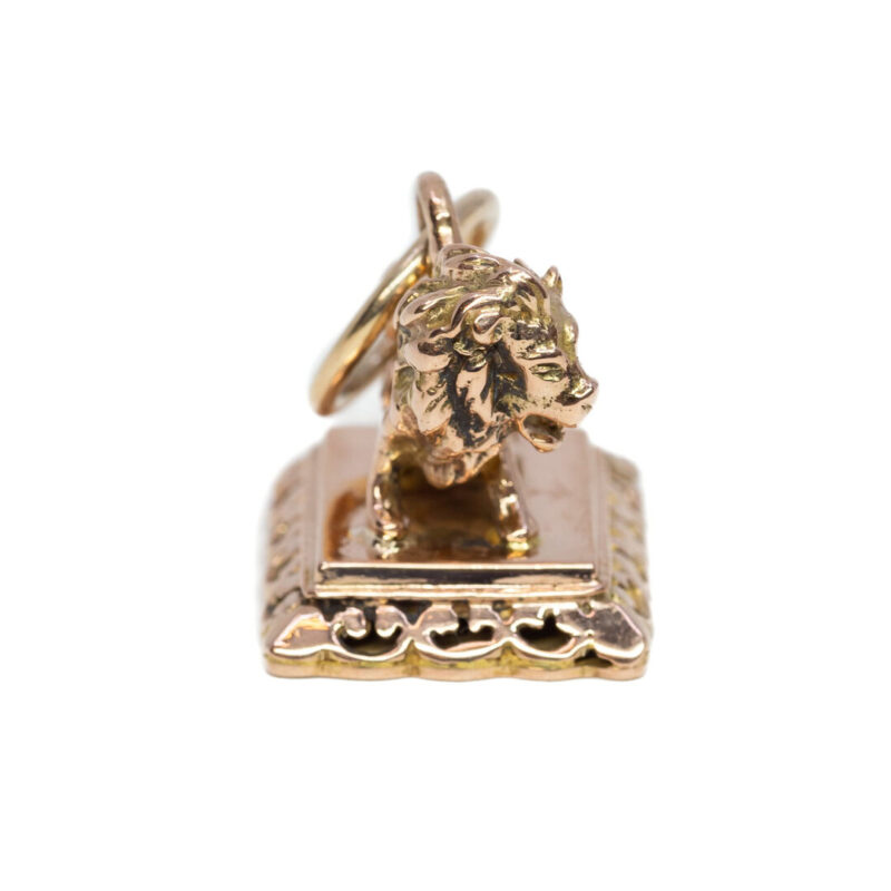 9ct Rose Gold Lion Seal Pendant #63647