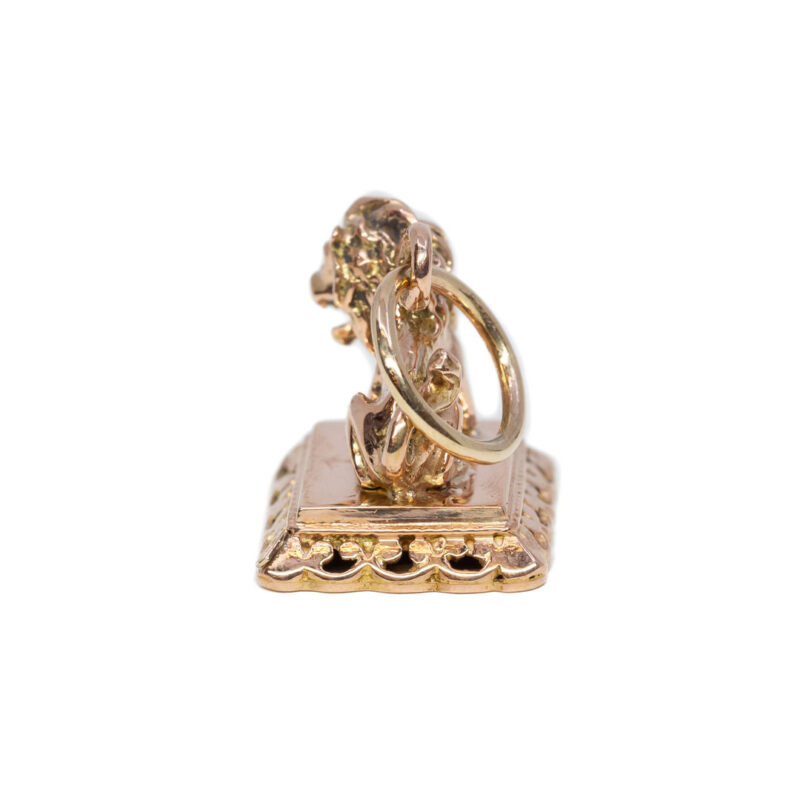 9ct Rose Gold Lion Seal Pendant #63647