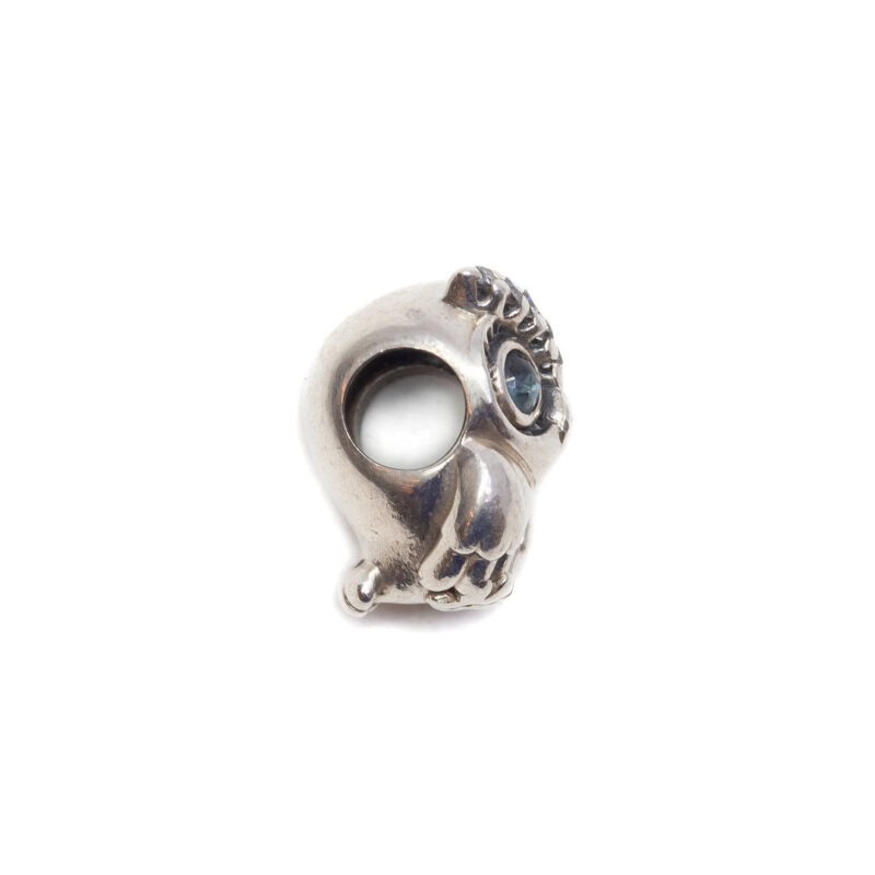 Pandora Sterling Silver Sparkling Owl Charm #62684-1