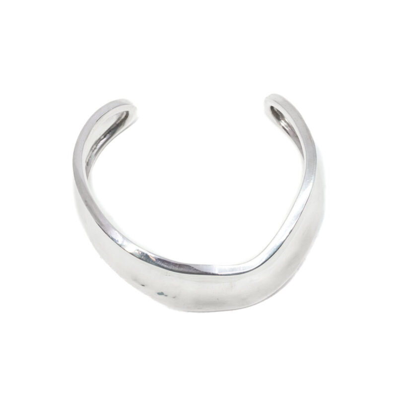 Abstract Open Cuff Silver Bangle 950 #9636-46