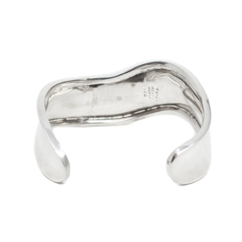 Abstract Open Cuff Silver Bangle 950 #9636-46