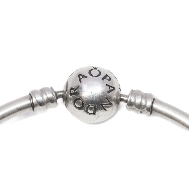 Pandora Sterling Silver Unique As You Snowflake Moments Bangle Bracelet #64046