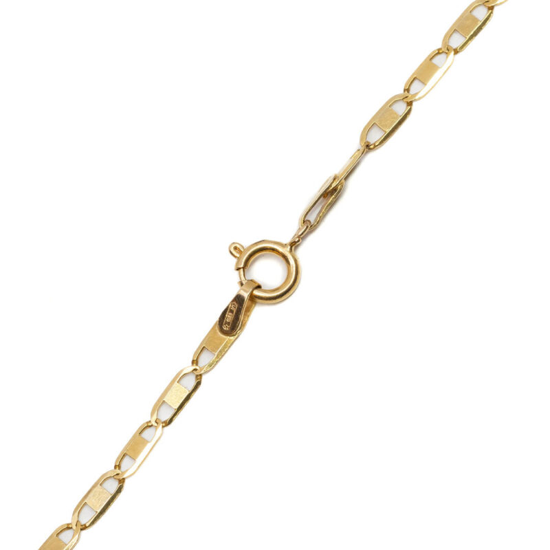 18ct Yellow Gold Anchor Link Chain Necklace 48cm #64024