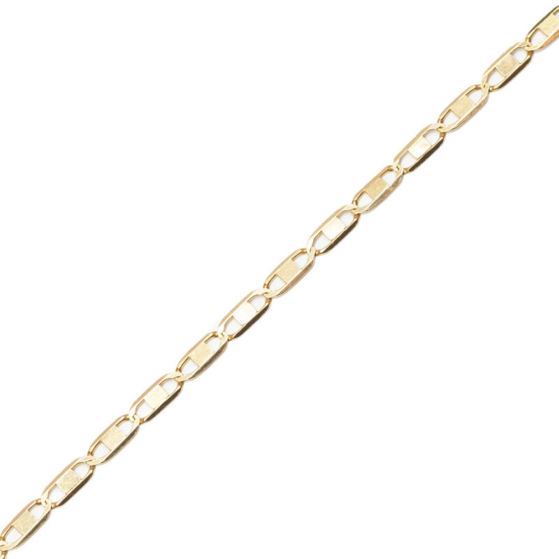 18ct Yellow Gold Anchor Link Chain Necklace 48cm #64024