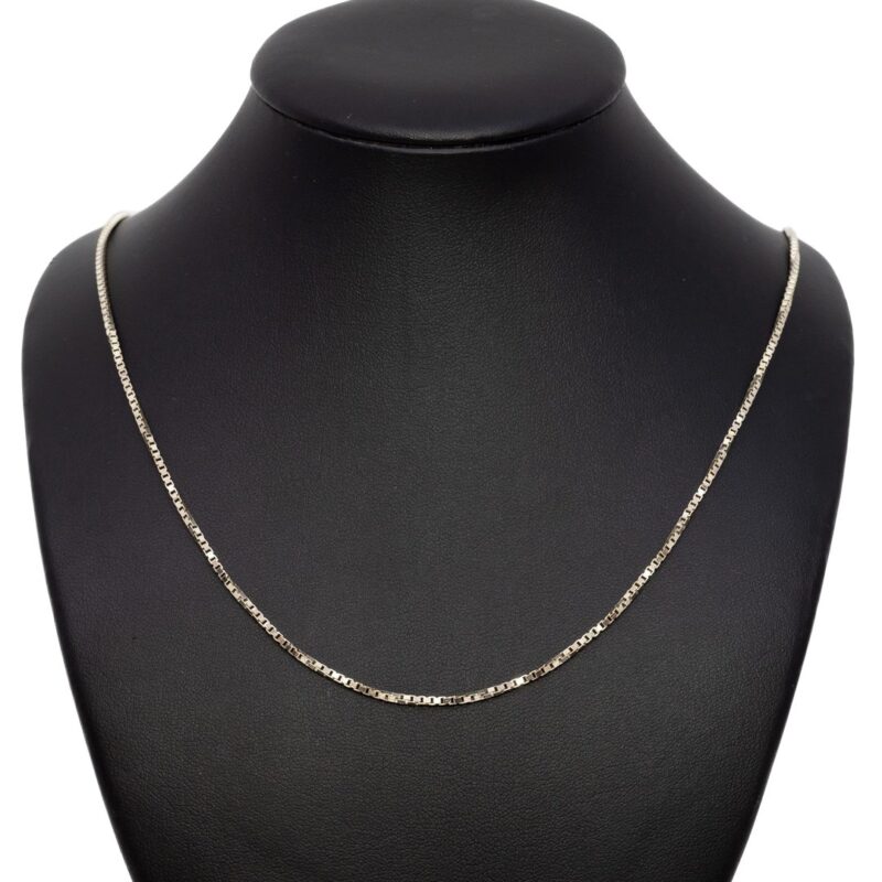 Sterling Silver Box Link Chain / Necklace 50cm #1193-7