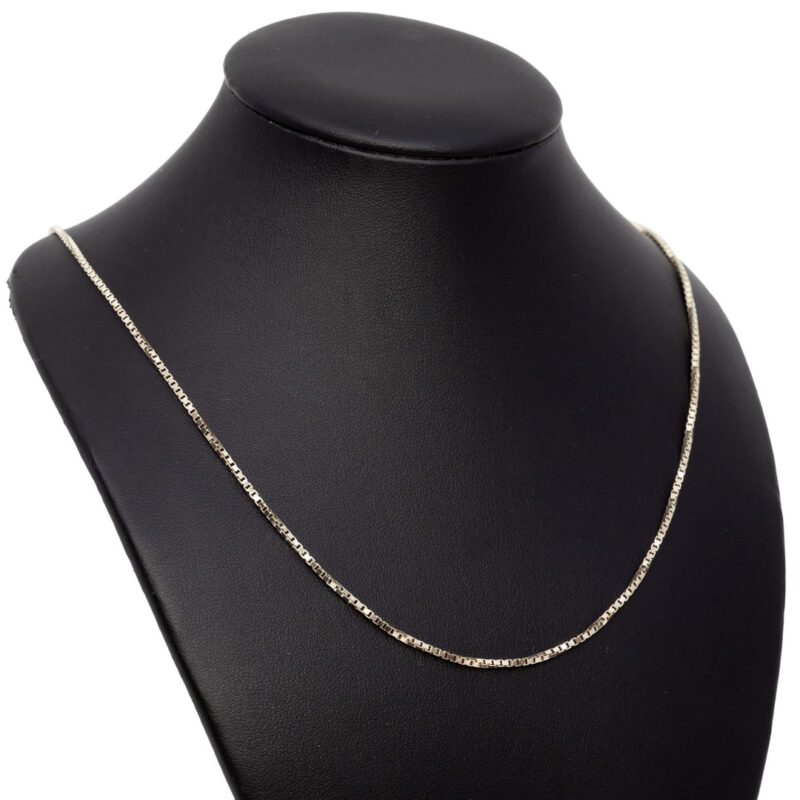 Sterling Silver Box Link Chain / Necklace 50cm #1193-7