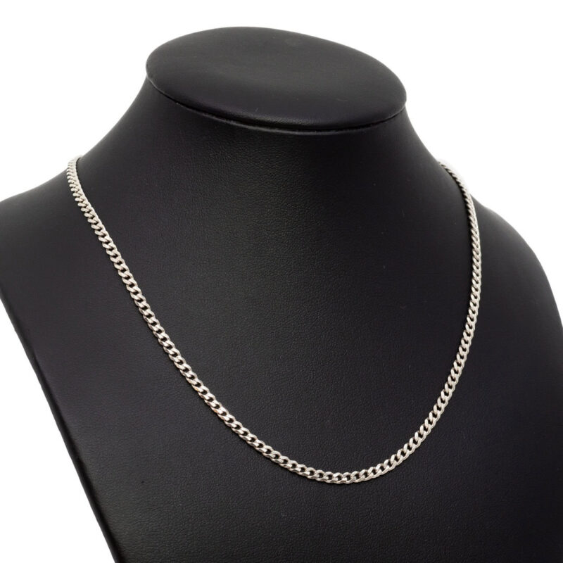 Sterling Silver Curb Link Chain / Necklace 55cm #1193-6