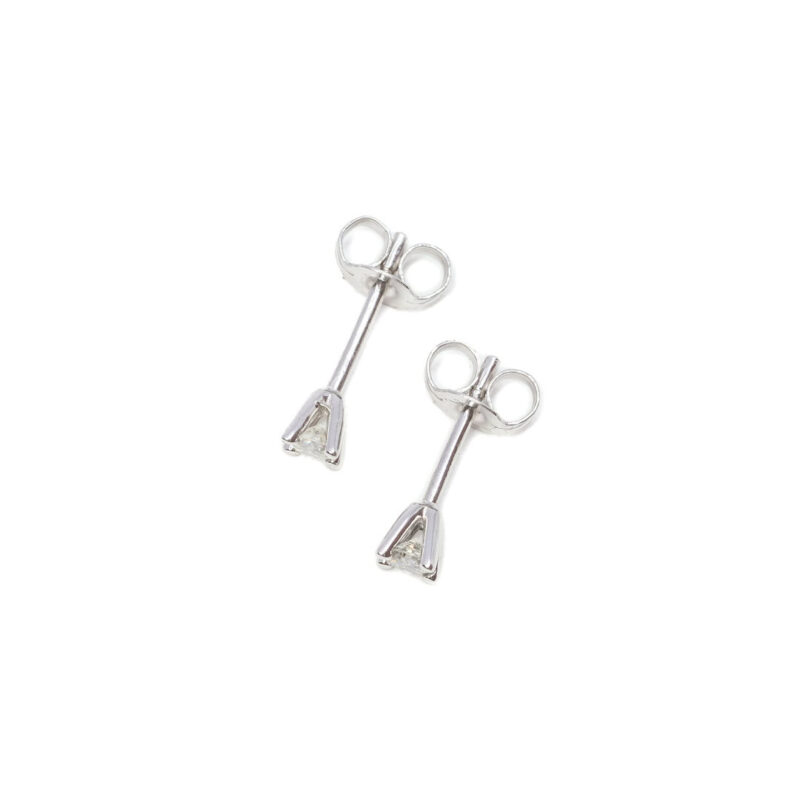 9ct White Gold 0.18ct TDW Diamond Stud Earrings #62750