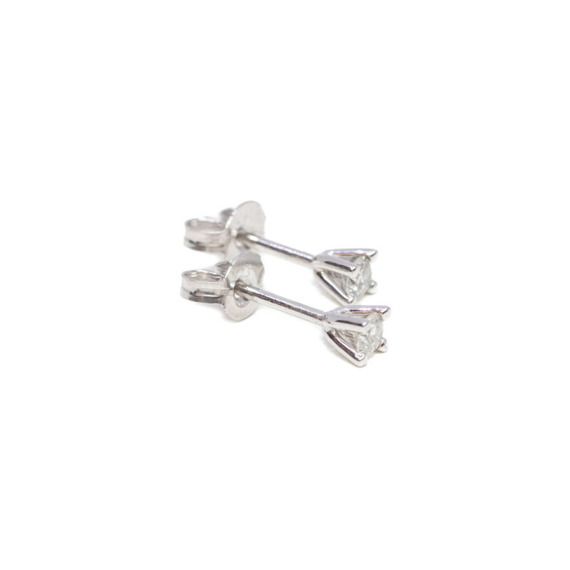 9ct White Gold 0.18ct TDW Diamond Stud Earrings #62750