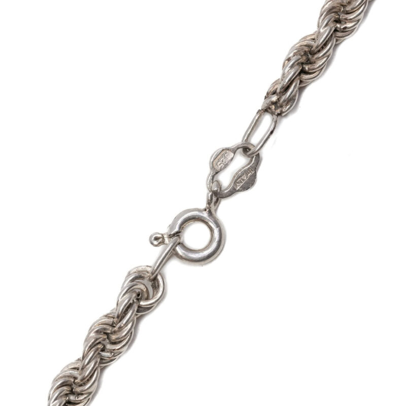 Sterling Silver Rope Chain Bracelet 19cm #62344