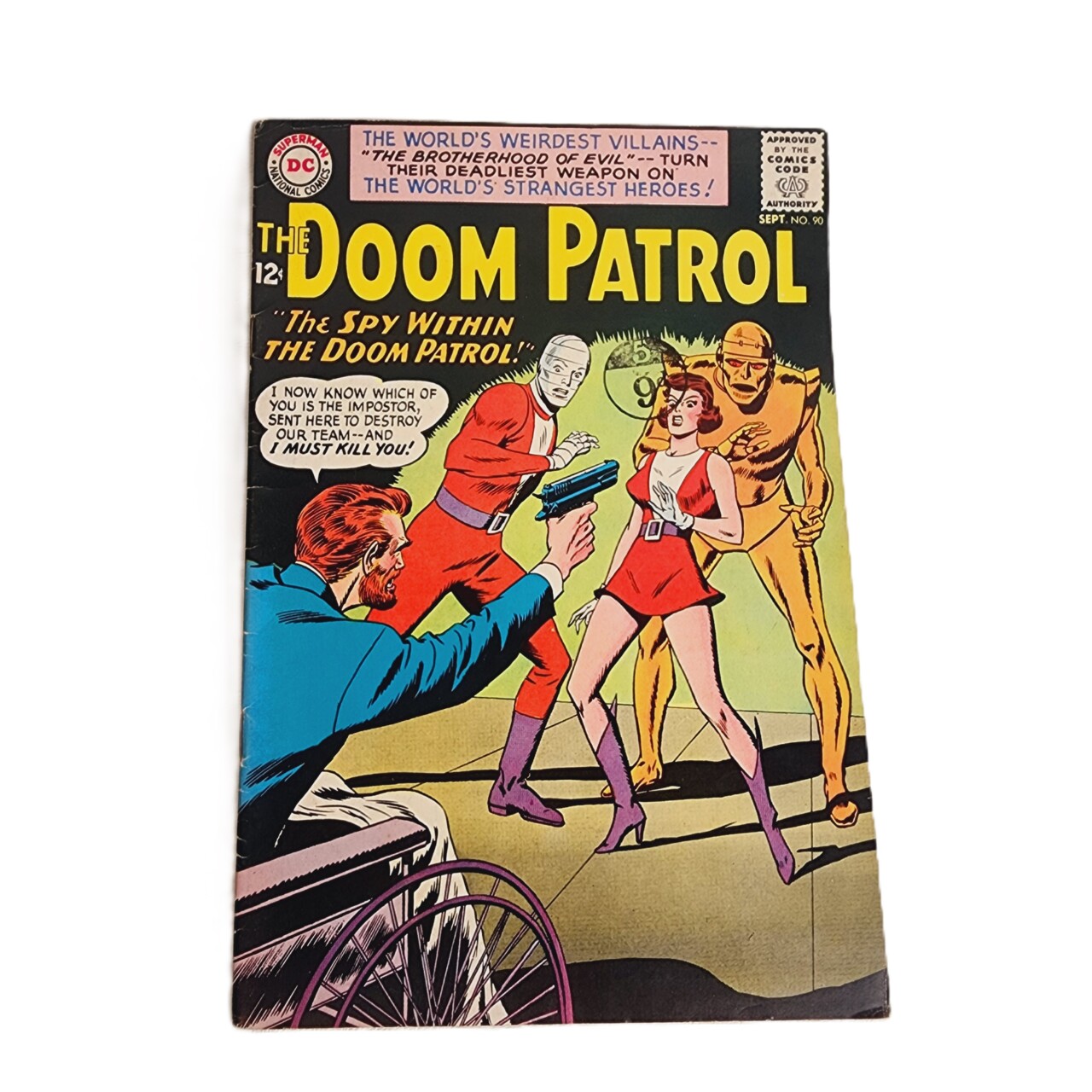 Doom Patrol #90 1964 DC Comic Book Silver Age Vintage Bob Brown Cover #64542-10