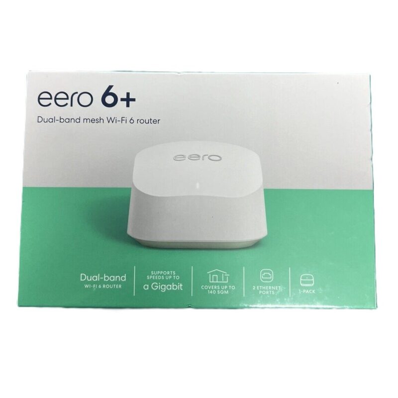 Eero 6+ Wifi 6 Dual-Band Mesh System 1 Pack *new* #64386