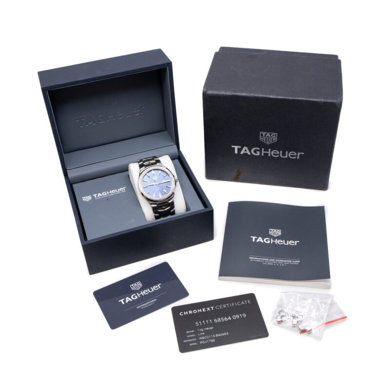 Tag Heuer Link Diamond Automatic Watch WBC2113 + Box & Card #64073