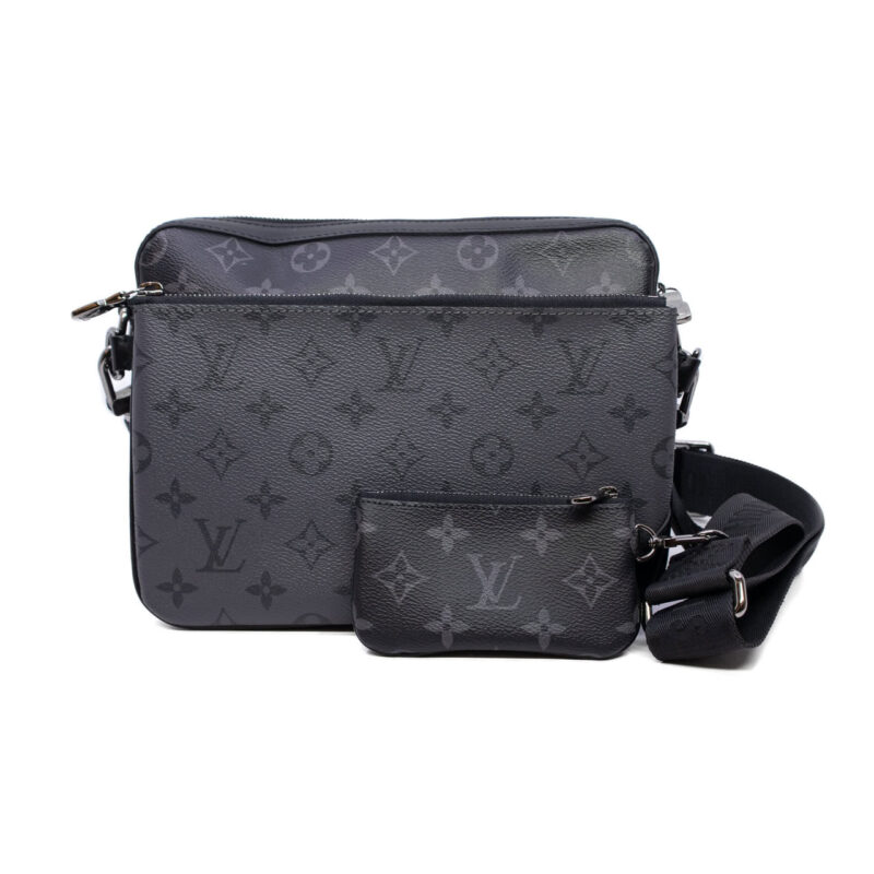 Louis Vuitton M69443 Trio Messenger Bag Monogram Eclipse Canvas - Box, Dust Bag, Receipt & COA #64154