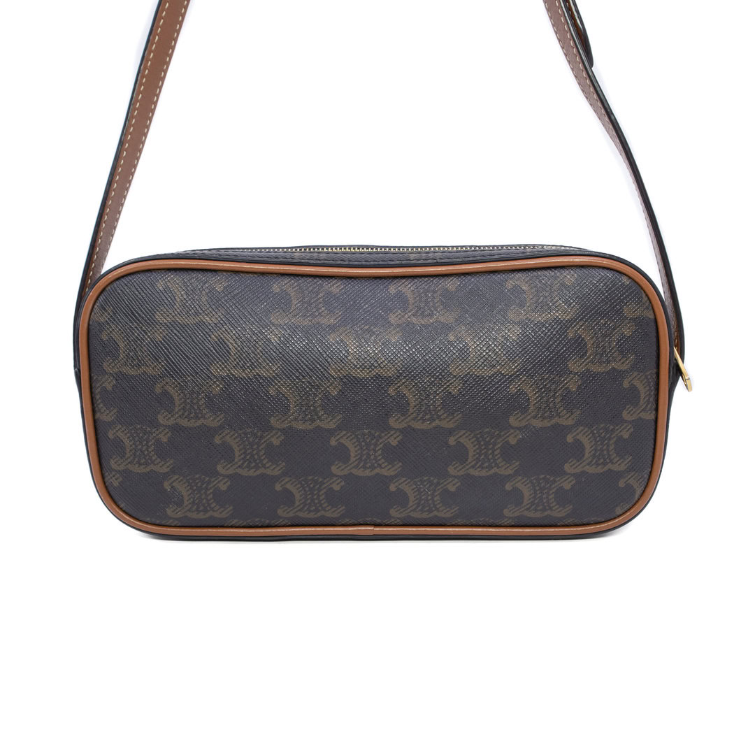 Celine Mini Camera Shoulder Bag Cuir Triomphe Canvas Calfskin