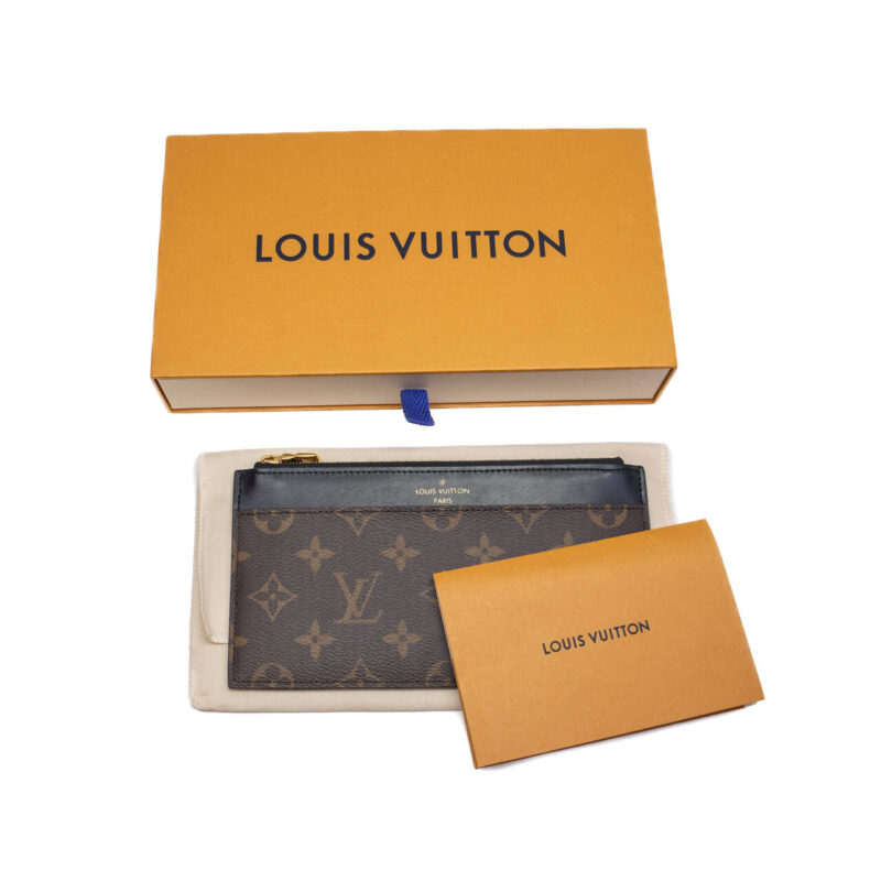 Louis Vuitton Slim Purse Noir Wallet M80348 #64411