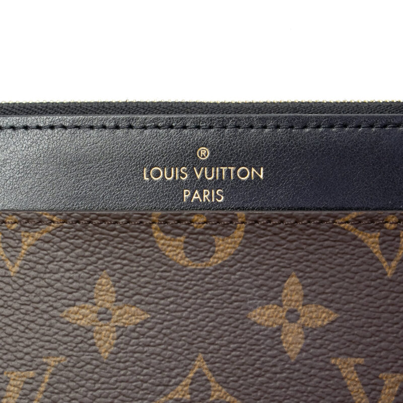 Louis Vuitton Slim Purse Noir Wallet M80348 #64411