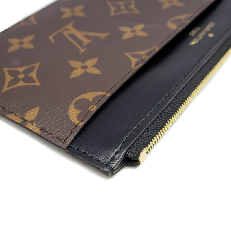 Louis Vuitton Slim Purse Noir Wallet M80348 #64411