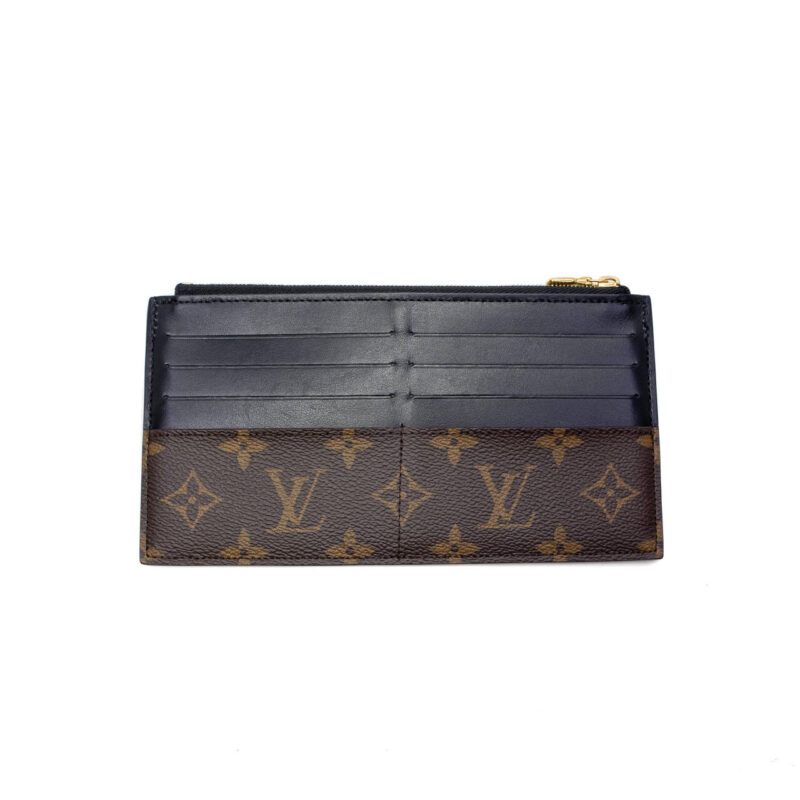 Louis Vuitton Slim Purse Noir Wallet M80348 #64411