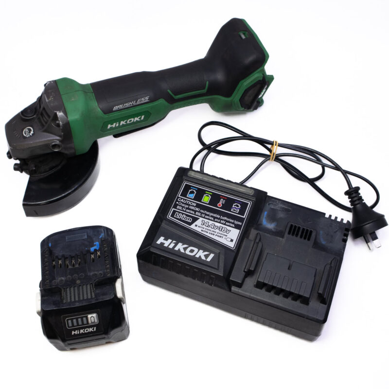 Hikoki G3613DB 36V LI-ION Cordless Brushless 125mm Angle Grinder with Battery & Charger #64319