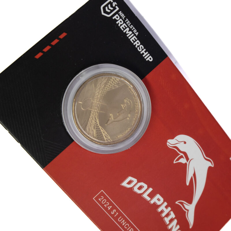 2024 Australia National Rugby League $1 Coin in Card - Dolphins #64492