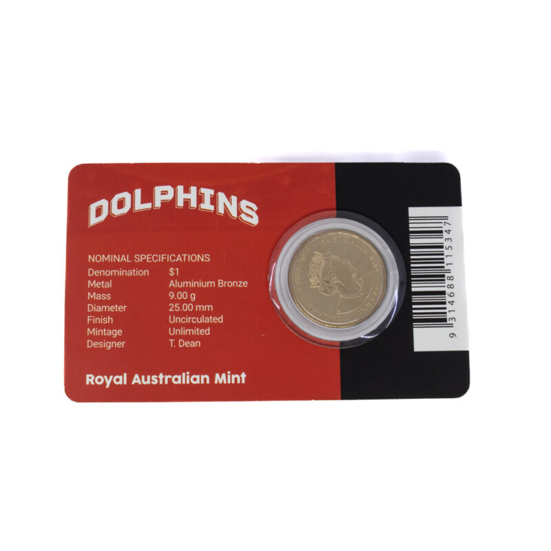 2024 Australia National Rugby League $1 Coin in Card - Dolphins #64492