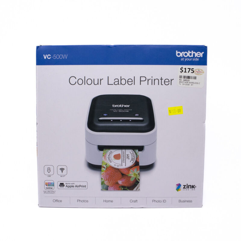 Brother Wireless Colour Label Printer VC-500W Near-New Condition #64515