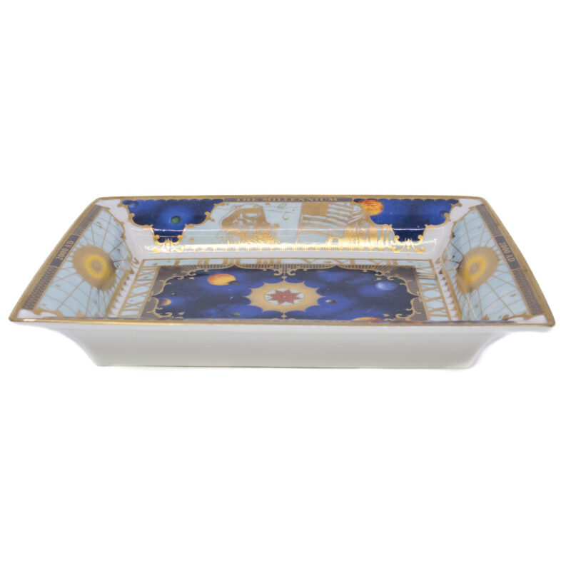 Royal Worcester Rectangular Shallow Dish Millennium 2000 AD Bone China #64138